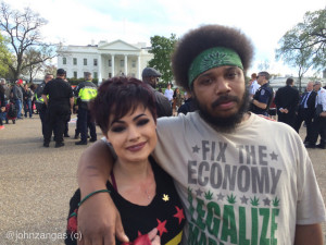 Lauren Dove and Walter Kendrick were given citations for "public consumption"/Photo by John Zangas